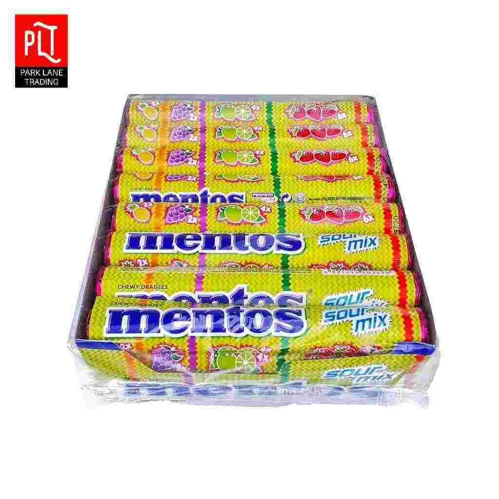 Mentos Roll Sour Mix (1 Outer X 24Pcs) – Snack Foods Wholesale Supply