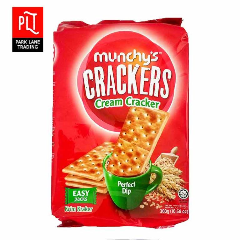 Munchy's Cream Cracker 300g (1Carton X 12Packet) Snack Foods Wholesale Supply