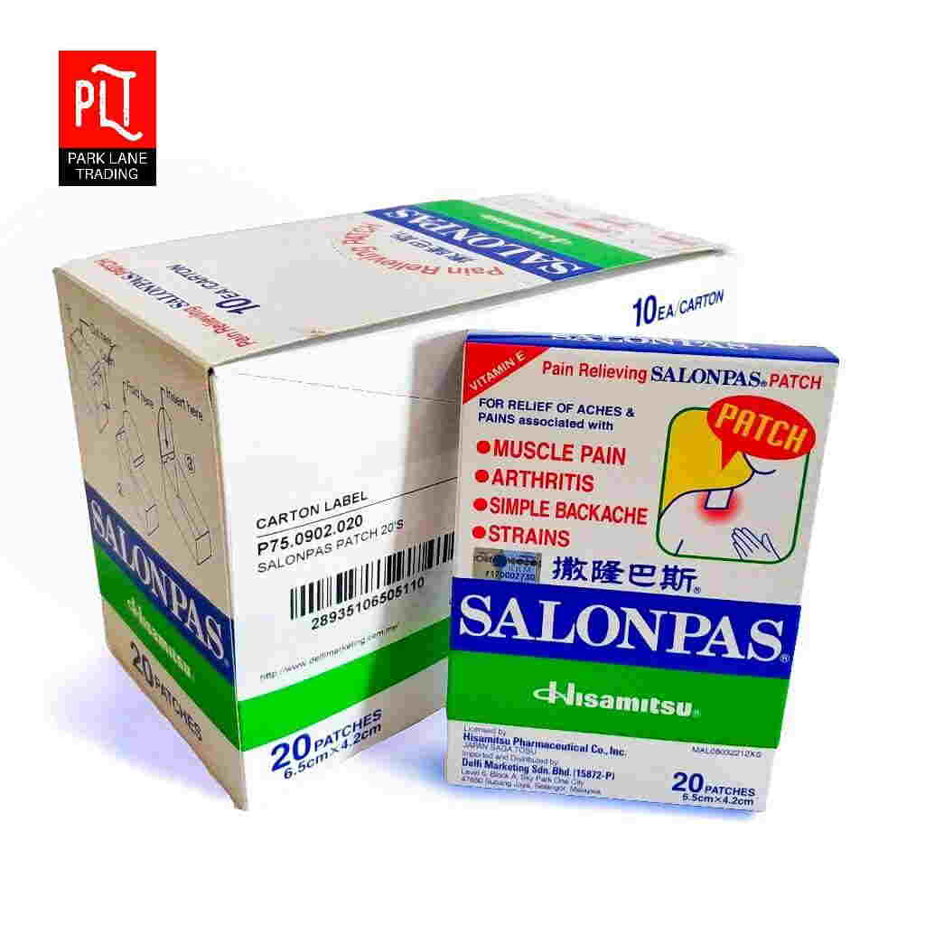 Salonpas Pain Relief Patches (1 Outer X 20Pcs) – Snack 