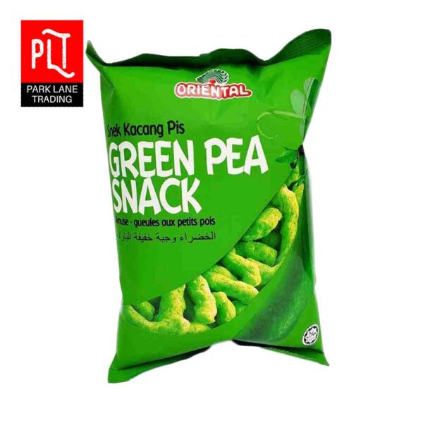 green pea snack
