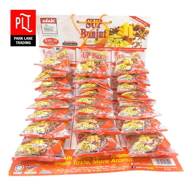 Adabi Sup Bunjut 8g 1card 24pcs Snack Foods Wholesale Supply
